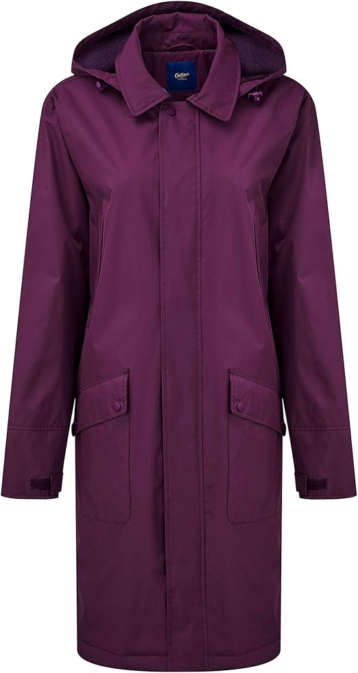 Cotton Traders Womens Mens Lakeside Waterproof Coat Size 4XL Colour Rich Violet Amazon.co.uk