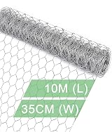 vensovo Galvanized Chicken Wire Mesh 35cm x 10m 1 inch Hex Garden Fence