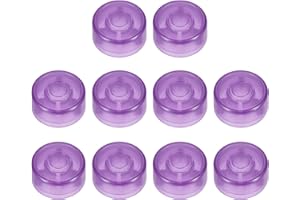 MECCANIXITY 10 Pcs Footswitch Toppers Guitar Pedal Button Caps Plastic Footswitch Top Cover 3/8" for Guitar Effects Pedal But