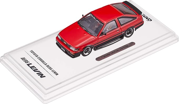 Amazon Inno Models 1 64 トヨタ カローラ レビン Ae86 レッド ブラック 交換用ホイールセット デカール付 完成品 ミニカー ダイキャストカー おもちゃ