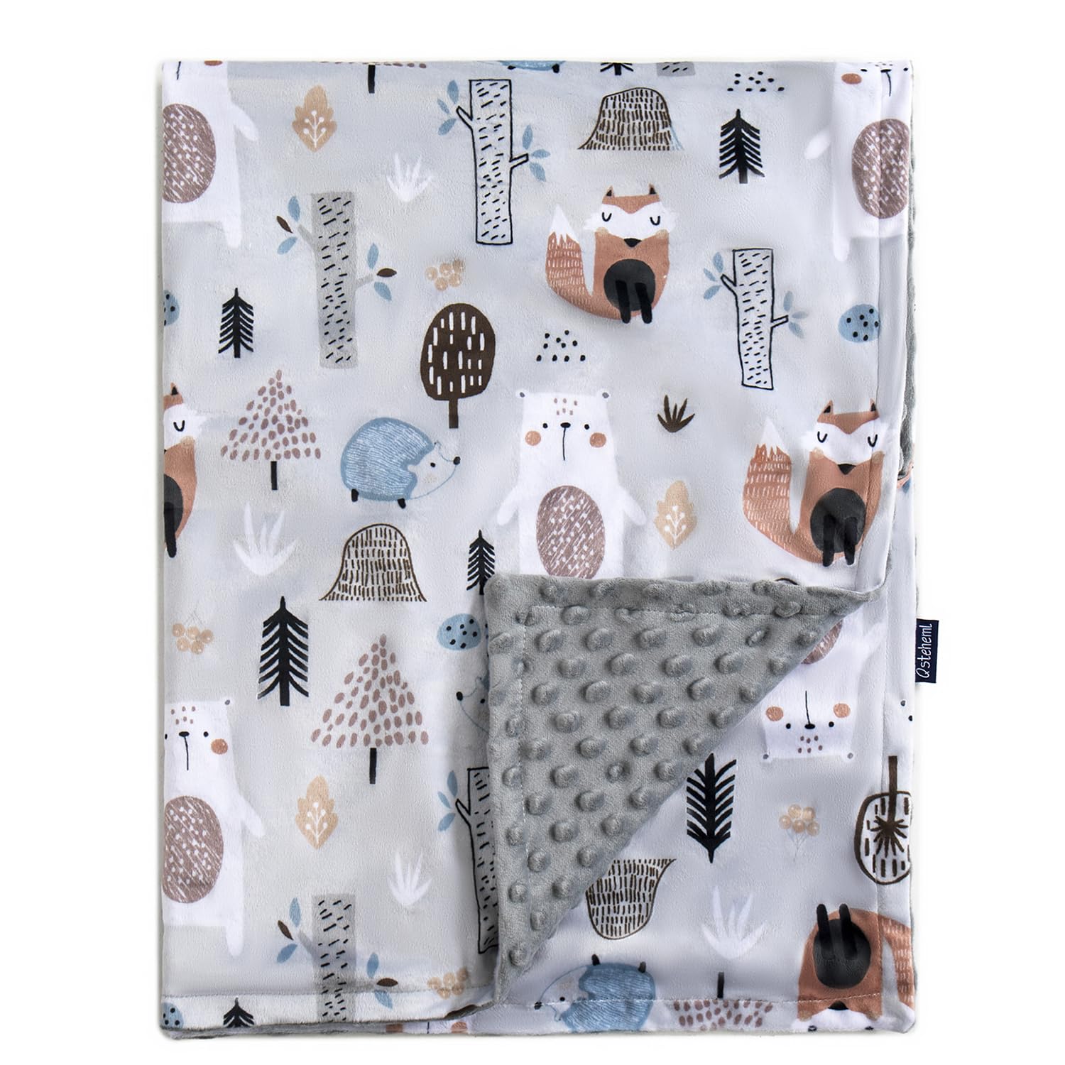 Photo 1 of QSTEHEML Baby Blankets for Boys Neutral,Super Soft Nursery Minky Blanket Unisex, Baby Gifts Double Layer with Dotted Backing, Newborn Blankets for Crib Stroller(Fox, 30 * 40inch)