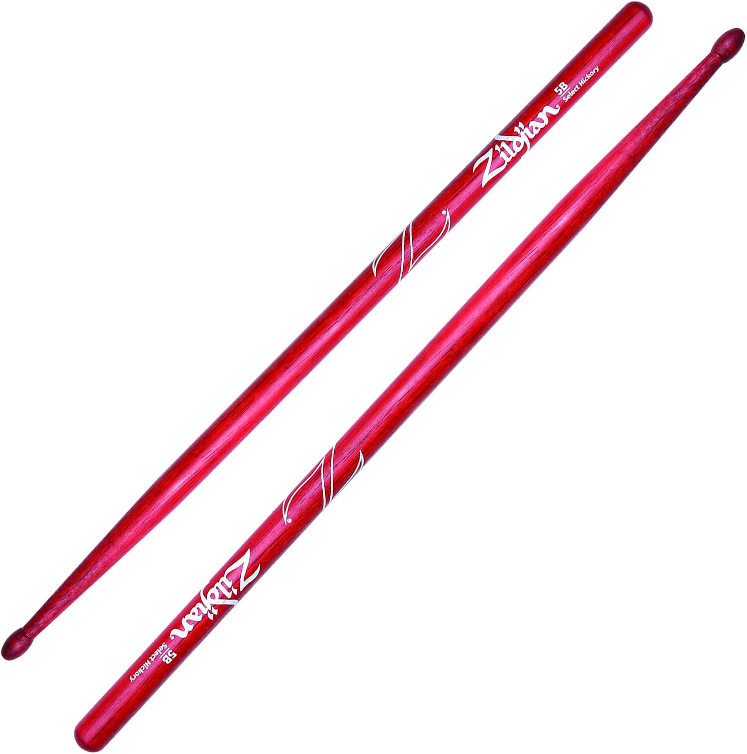 Zildjian Z5BR 7AWD 5 B Dip Sticks (1 Pair), Red