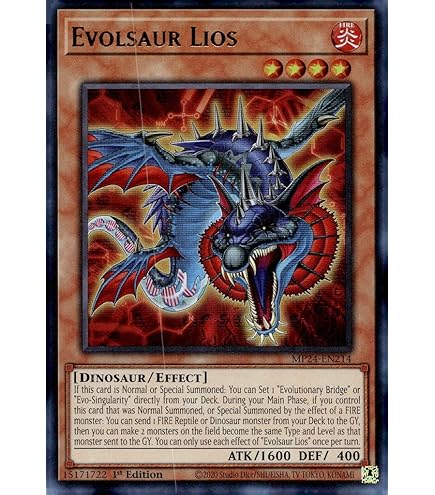 yugioh gemini cards Amazon.com: Evolsaur Lios - MP24-EN214 - Ultra Rare