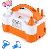 NuLink Balloon Pump Electric Portable Dual Nozzle with 2 Tying Tools | Air Pump for Balloons Blower Pump Inflator for Decoration, Birthday Party
