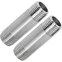 Beduan Stainless Water Line Adapter 3/8 Female To 1/2 NPT Male Reducer Hose Pipe