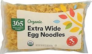365 by Whole Foods Market, Organic Extra Wide Egg Noodles, 16 Ounce