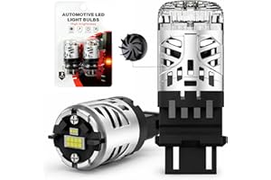 AUTSKY 3157 LED Bulb White with Built-in Turbo Fan for Reverse Tail Brake Turn Signal Light,3156 3056 3057 4157 3047 4057 345