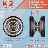 MAGICYOYO K2 Crystal Black Dual Purpose Kids Yoyo with Case 12 Strings view 7