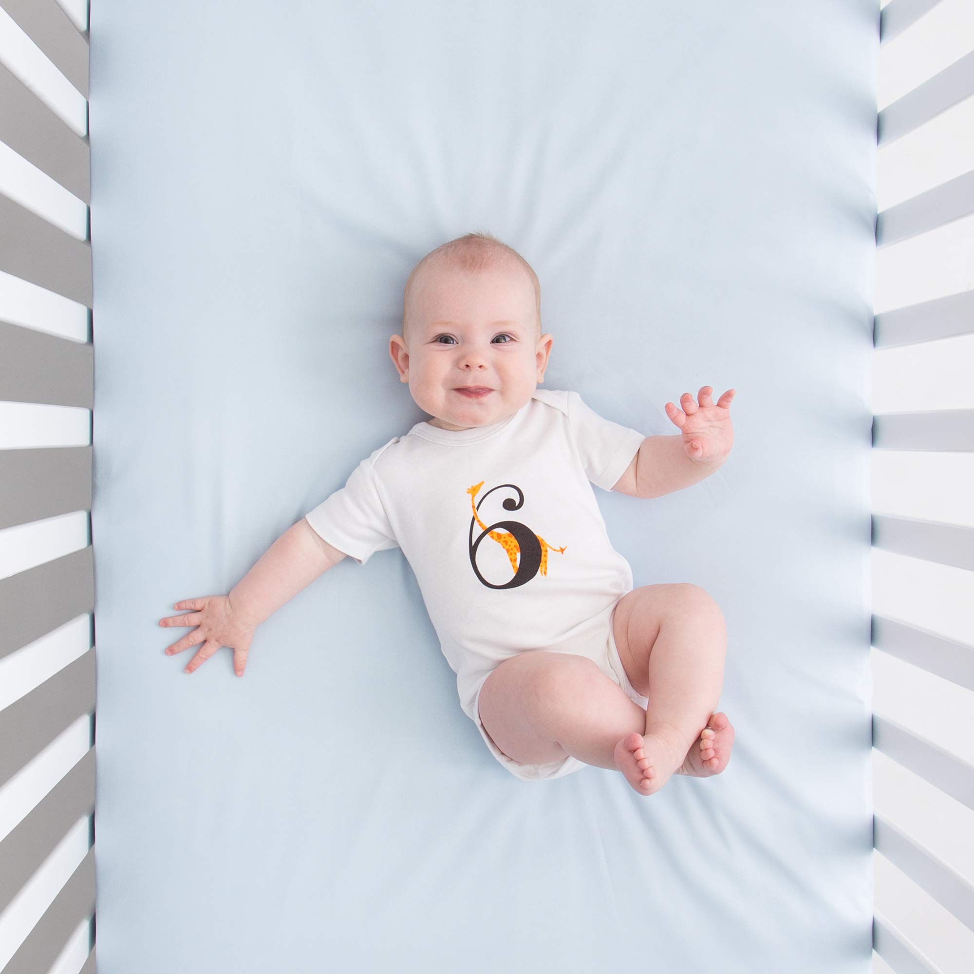 JumpOff Jo - Seize The Moment Baby Milestone Onesies, 1 Through 12 Bodysuit Set With Numbers, Newborn Essentials