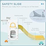 AIYAPLAY Kids Slide 5-in-1 Toddler Playset Basketball Hoop Climber Telescope view 4