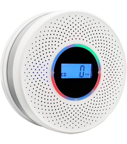 And Carbon Monoxide Detector GiiHoo Smoke And Carbon Monoxide Detector Combo Powered By Battery, 2 In 1 CO & With Smoke Alarm