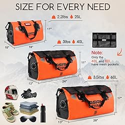 Waterproof Duffel Bag - Motorcycle Dry Bag Tail Bag