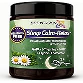 Human Boost Sleep Calm Relax - Sleep Aid for Adults, Non Melatonin Sleep aid, All Natural Sleeping aid, Ashwagandha KSM-66, L-Theanine &amp; Lemon Balm &ndash; 60 Capsules