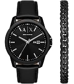 Amazon.com: Emporio Armani Men's Chronograph Black Leather Band