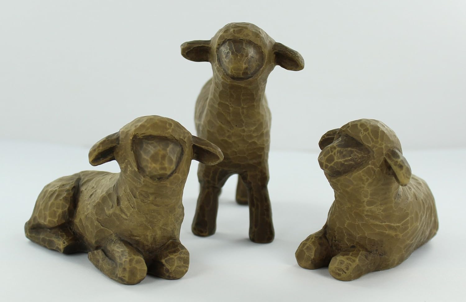 Willow Tree Three Black Sheep Nativity Figurines Figurines Home Kitchen