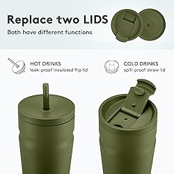 COKTIK 16oz Insulated Tumbler with Lid and Straw 2