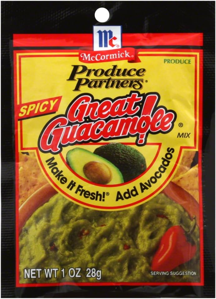 Produce Partners Great Guacamole Mix Spicy, 1-ounce (Pack of 3)