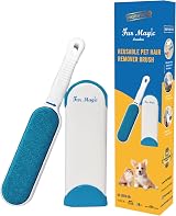 Fur Magic Pet Hair Remover Lint Brush Self-Cleaning Base Reusable view 1