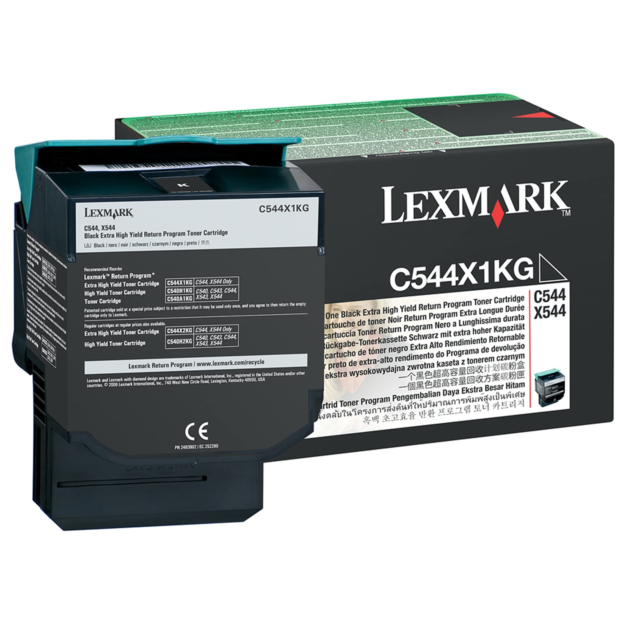 Lexmark Blk Rtn Prog 6K Tnr C544X1KG — image 1
