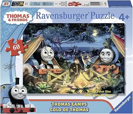 Ravensburger Thomas and Friends: Thomas Camps Glow-in-the-Dark Giant Floor Puzzle (60 Piece)