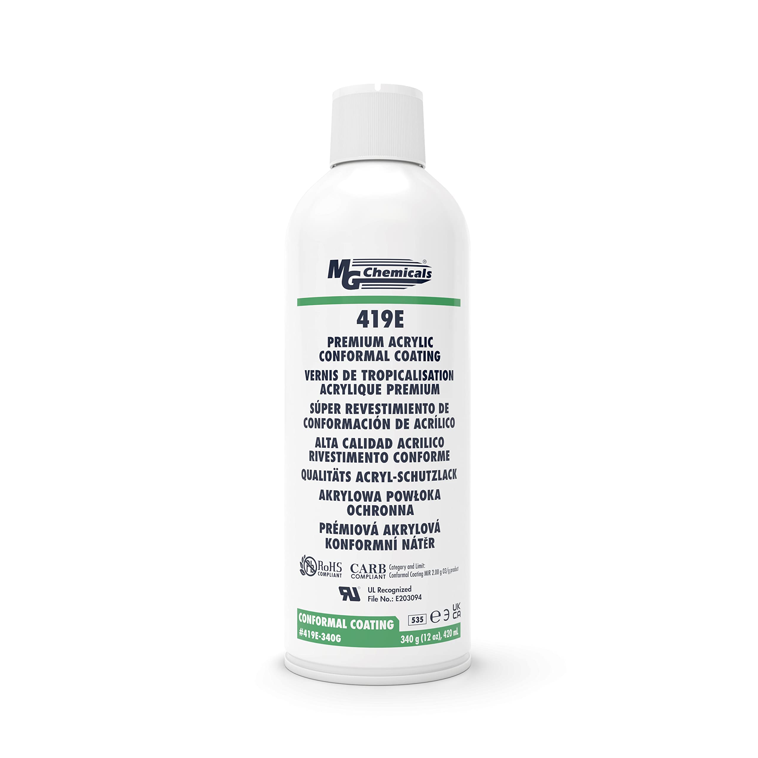MG Chemicals 419E - Premium Acrylic Conformal Coating - Ul 746E Recognized