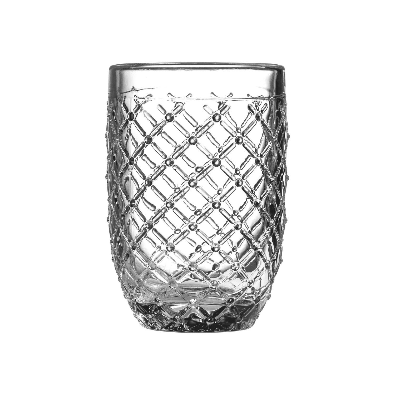 Premier Housewares Knit Hi Ball Glass, Clear, 8 x 8 x 13 cm
