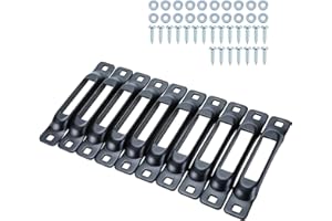 Yaegoo 10 Pack E-Track Single Slot Tie-Down Anchors with Screws for Ratchet Trucks Vans Motorcycles Trailers Cargo Loads