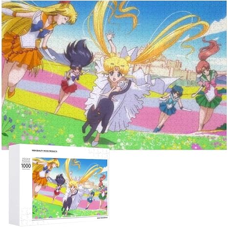 Amazon Co Jp アニメ 美少女戦士セーラームーン 木製ピース パズル キャラクター 親子ゲーム パズル アニメパターン かわいい スギフトグ ッズ装飾用1000 Pcs ホーム キッチン