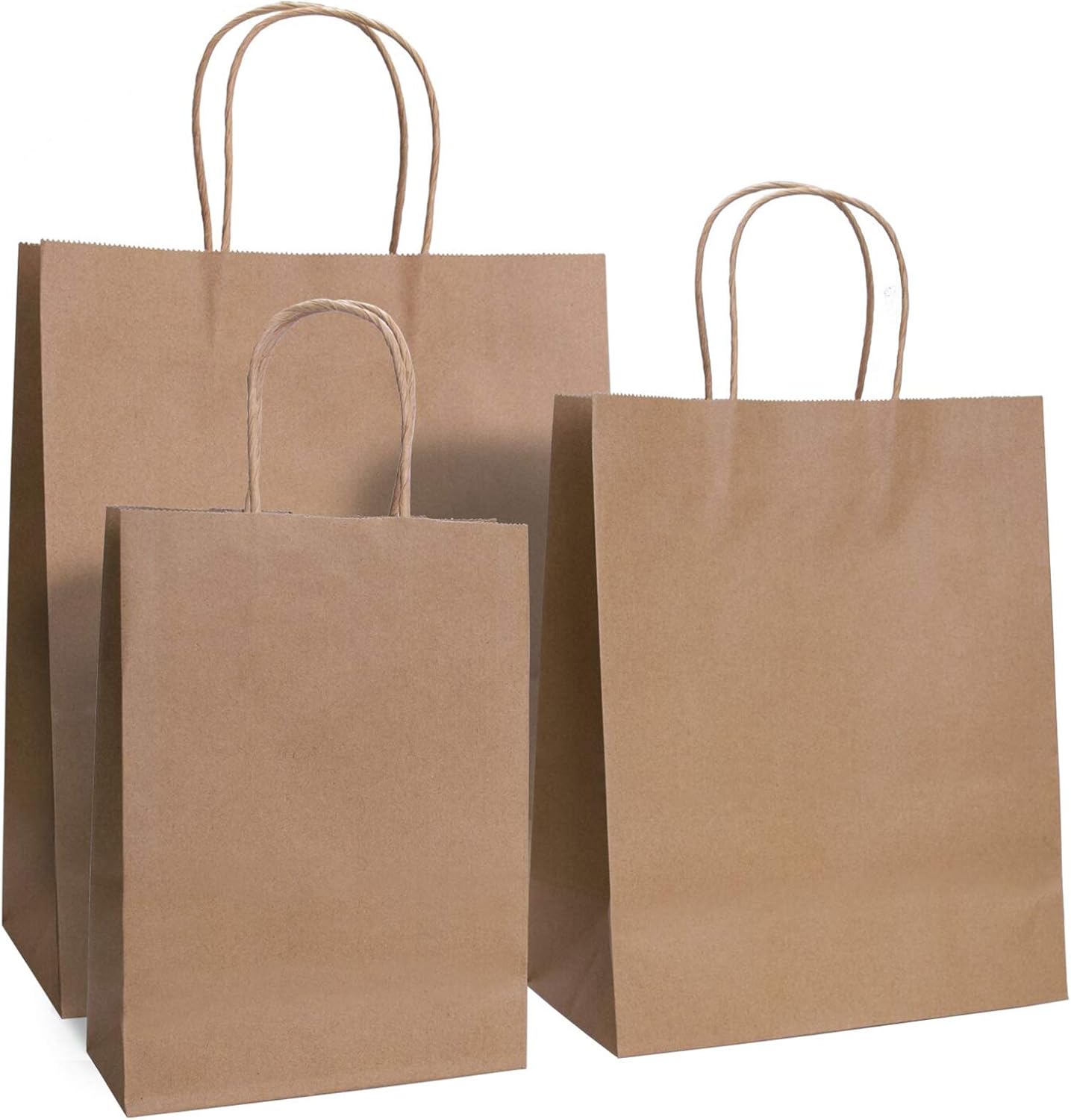 kraft paper shopping bags with handles