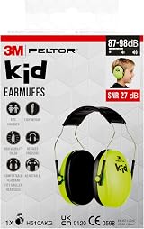 3M Peltor Kid Ear Defender Neon Green 27 dB Child Earmuffs H510AK view 5