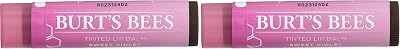 Burt's Bees Tinted Lip Balm Sweet Violet 4.25 g Pack of 2