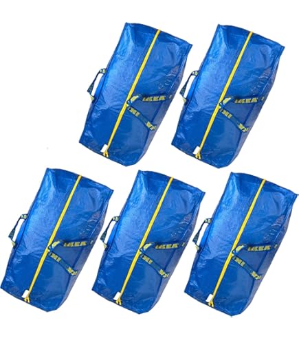 Amazon.com: Ikea 901.491.48 Frakta Storage Bag, Blue, 8 Pack