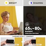 Deconovo Thermal Insulated Eyelet Blackout Curtains 90x90 Mellow Yellow 2 Panels view 5