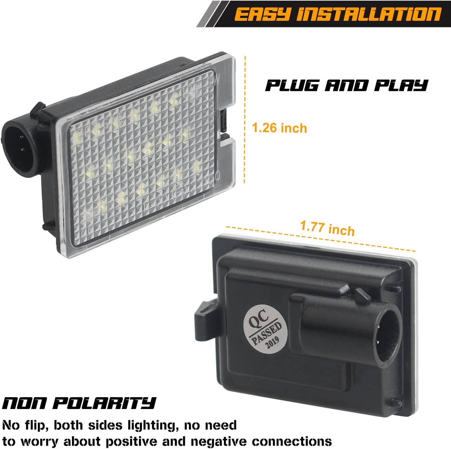 2014 dodge durango led license plate light