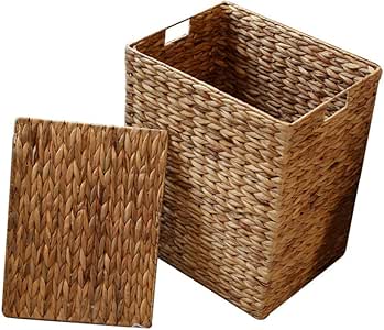 Cesta de almacenamiento Organizador del armario con tapas, cestas de