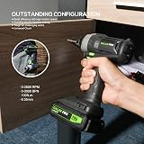GALAX PRO 20V Cordless Impact Driver 0-2800RPM 6 Bits Battery Charger view 4