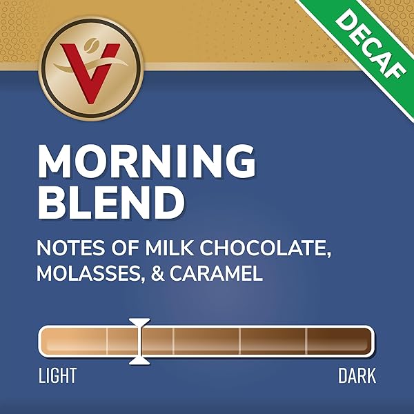 VICTOR ALLEN’S COFFEE DECAF MORNING BLEND, LIGHT ROAST, 42 COUNT, SINGLE SERVE COFFEE PODS FOR KEURIG K-CUP BREWERS