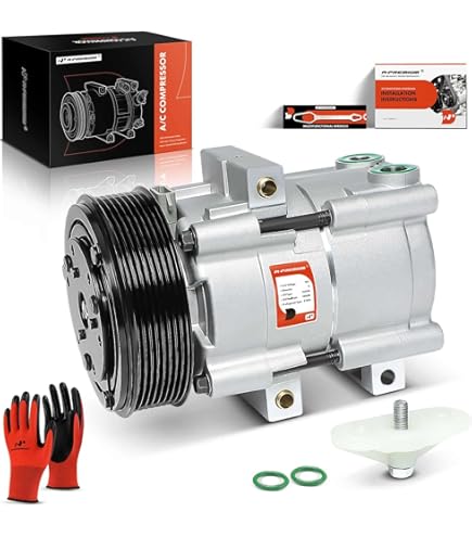 SCITOO Compresor De Aire Acondicionado Con Embrague Apto Para Ford Para E-150/E-150 Econoline/para E-250/para E-350 Econoline/Para E-350 Super Duty/Para Econoline Van/Para Econoline Wagon/Para Mustang