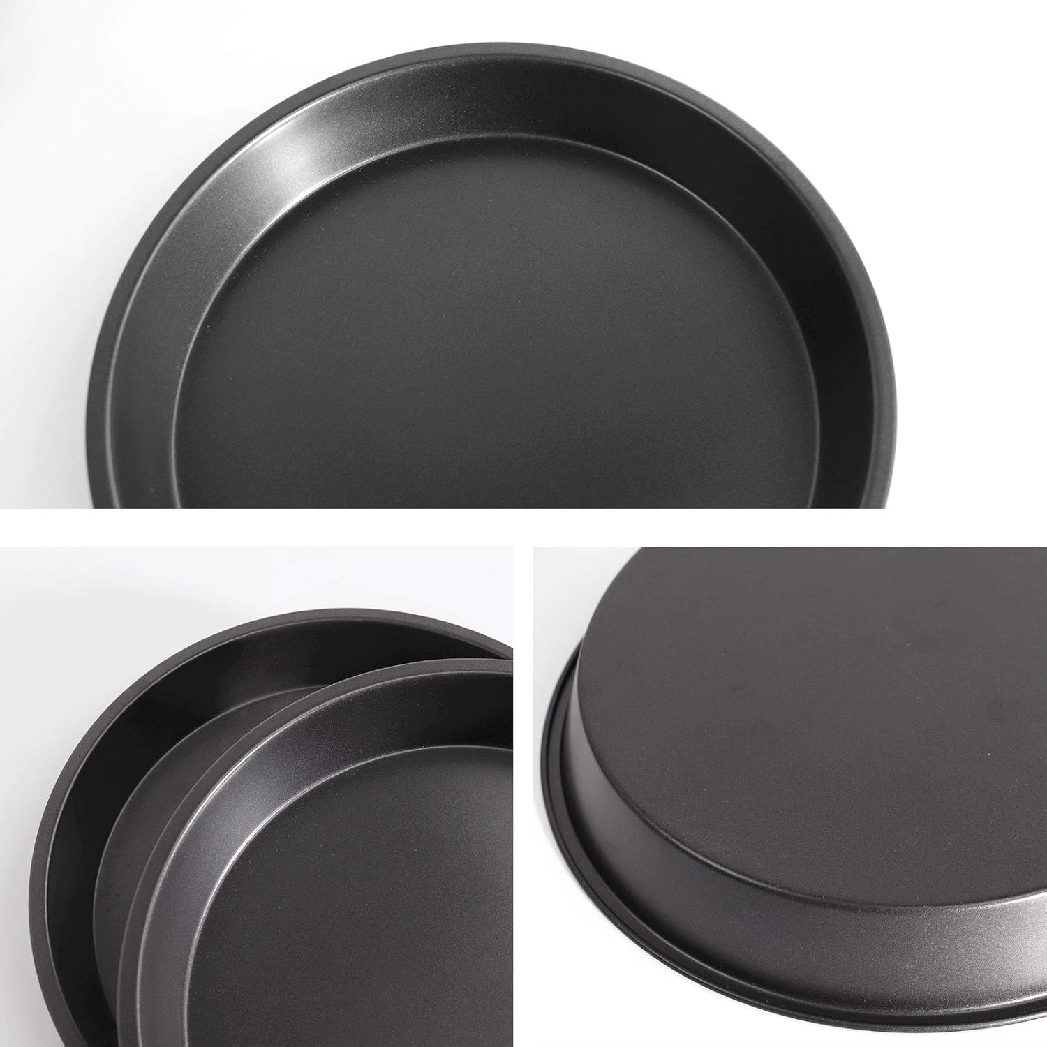 12 Inch Pizza Baking Tray Set of 2, Kslong Round Pizza Baking Sheet