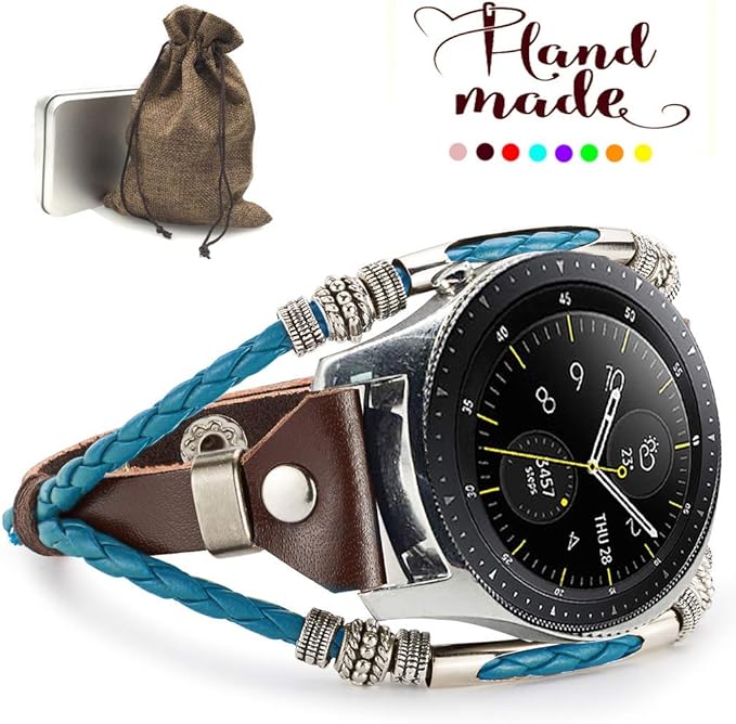 Amazon Co Jp Marval P ハンドメイドレザーバンド 16mm 18mm mm 22mm ユニバーサルモデル 交換用バンド ユニークなブレスレットストラップ リストバンド サイズ調整可能 ファッションリストバンドストラップ レディース メンズ ラバー 服 ファッション小物