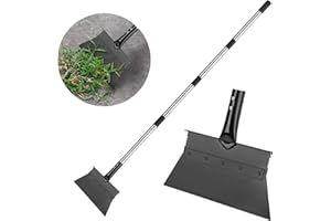 DigiGlow 66" Adjustable Gardening Shovel - Stainless Steel Lawn Edger & Weed Remover Tool for Raised Beds, Flower Borders - Ergonomic Lightweight Design with Detachable Segments