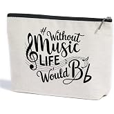 ZHAMEN Music Lover Makeup Bag Cosmetic Bags for Women