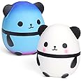 Jumbo Squishy Panda Egg Squishies Fidget Toys, Galaxy Panda Slow Rising Squishy Toys Pop Doll Scented Stress Soft Squeeze Mochi Toys Gift for Kids &Adults Christmas Prize Party Favors 2 Pack