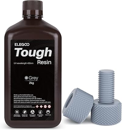 ELEGOO Tough Resin Grey 2000g High Impact High Toughness MSLA 3D Printer