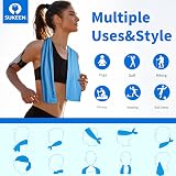Sukeen 6 Pack Cooling Towels 40x12 Multicolor Microfiber Sports view 5
