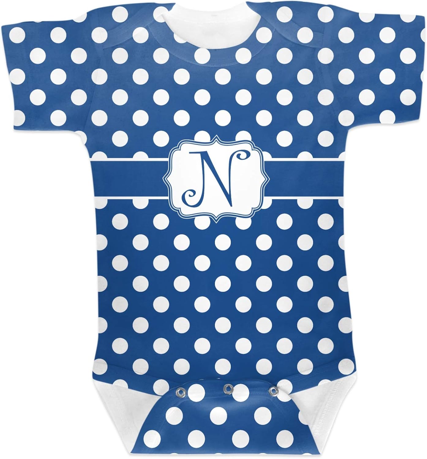 polka dot baby onesie