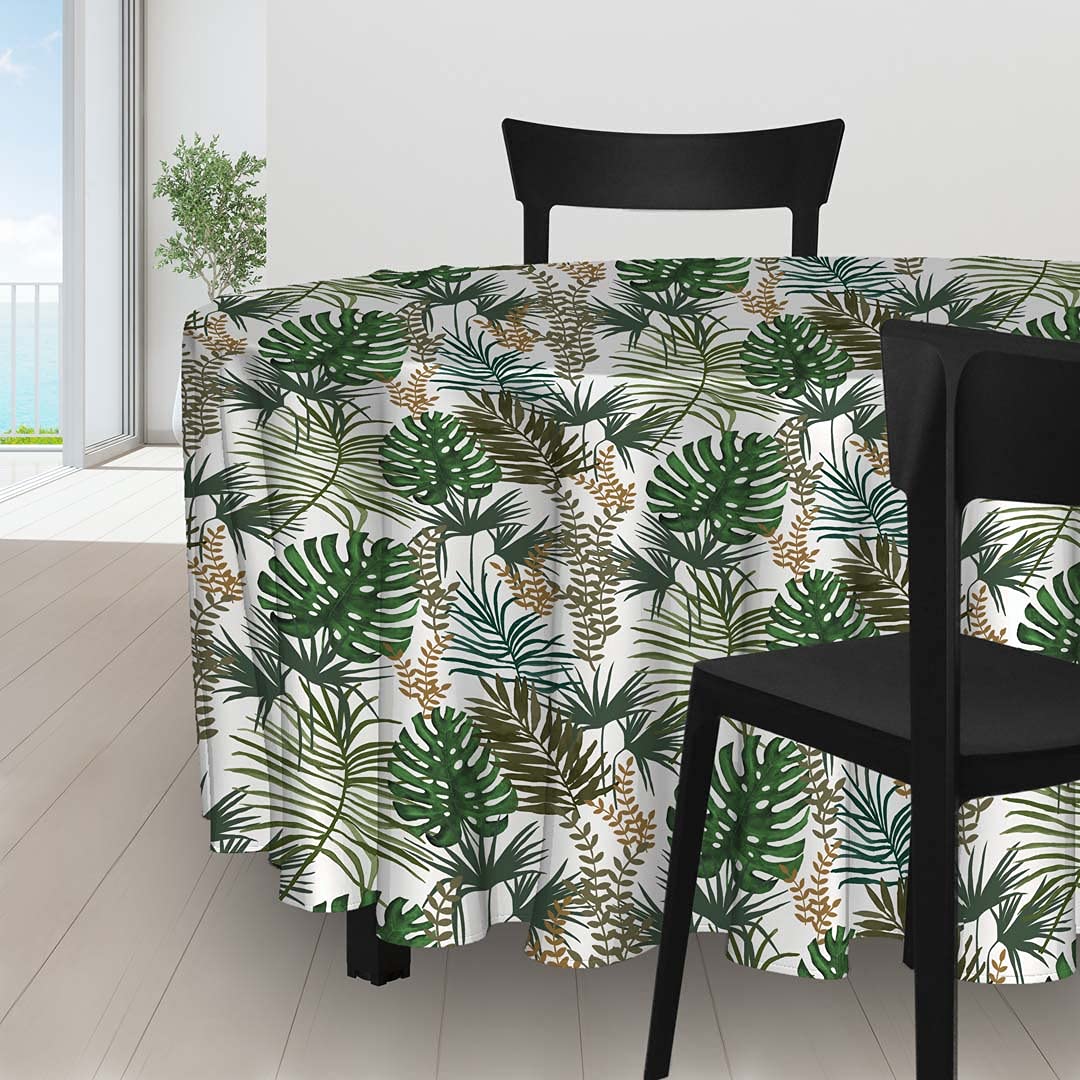 Soleil d'ocre Amazonas Nappe, Polyester, Multi-Colour, Diameter 180 cm