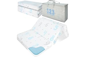 voomf Mini Crib Mattress, 38x24X4 Inch Dual Sided Comfort Memory Foam Portable Crib Mattress, Soft Breathable Baby Mattresses for Mini and Portable Cribs with Machine Washable Cover