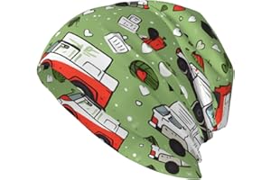 HYTTER Adult Fashion Knitted Knit Hat i Love Garbage Trucks Pattern Stretchy Comfort for Outdoor Activities & Travel Black