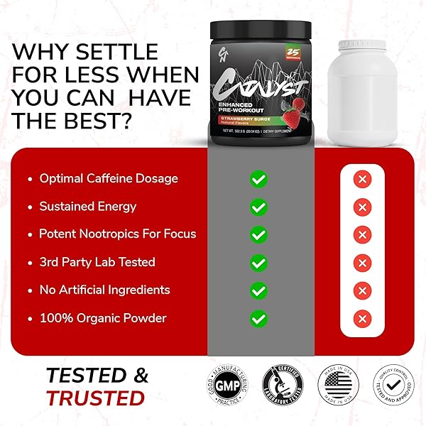CATALYST NUTRITION ENHANCED PRE WORKOUT POWDER FOR MEN & WOMEN – BOOSTS FOCUS, MOOD & PERFORMANCE – 8G L-CITRULLINE, HIMALAYAN PINK SALT, ELECTROLYTES & NATURAL FLAVORS WITH NO ARTIFICIAL COLORS